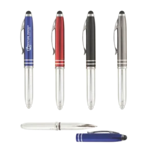 MELOS TOUCH balpen metaal met LED en lasergravering