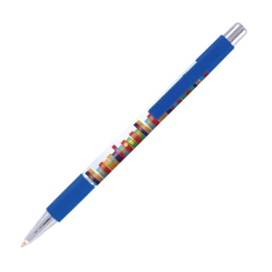 BATAM balpen Grip met gripzone en gekleurd beslag in full colour all over bedrukt